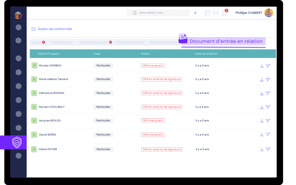 Radar de conformité courtier ASSUR3D