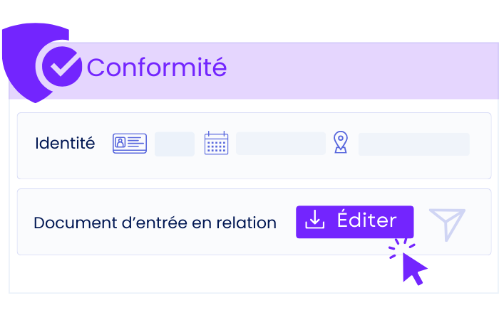 Document d'entrée en relation - Éditer depuis ASSUR3D