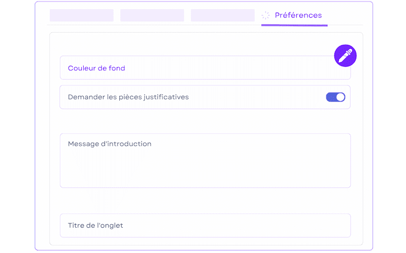 Exemple de questionnaire personnalisé avec identité visuelle courtier (logo, couleurs)